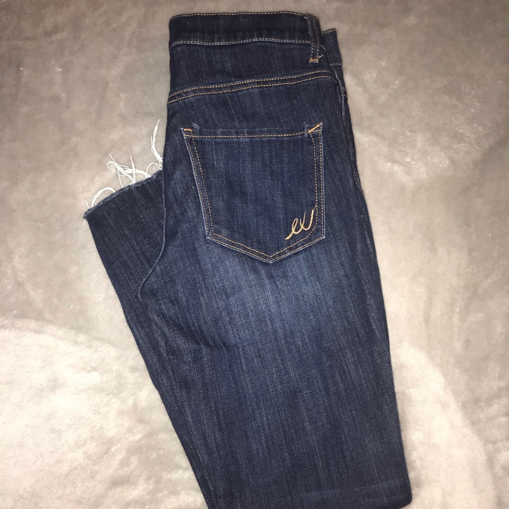 Express jeans, high waisted, cropped, like new!